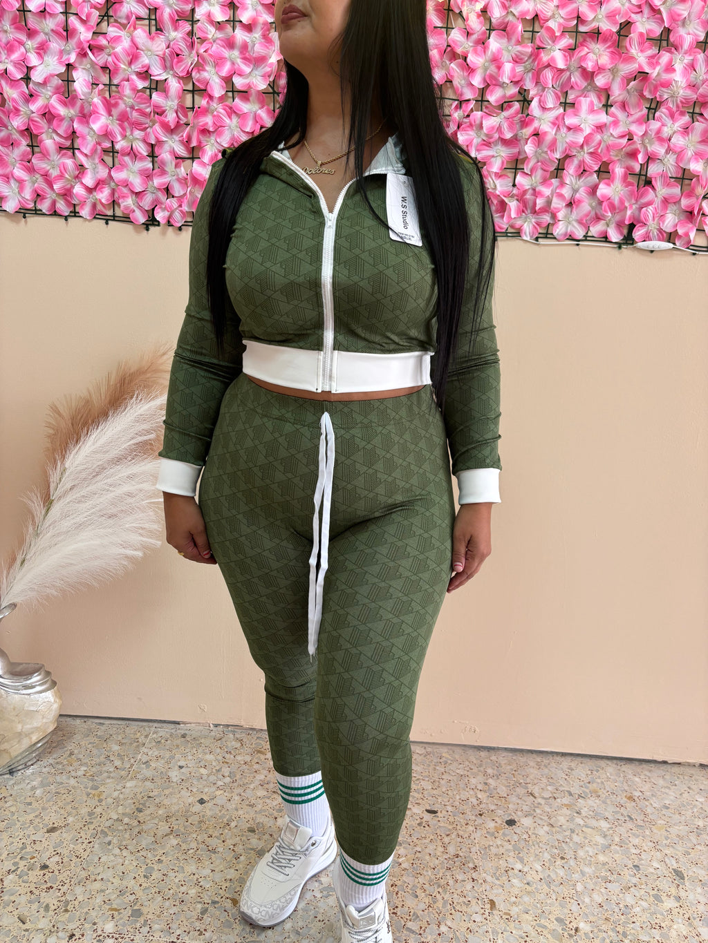 Conjunto cocodrilo verde